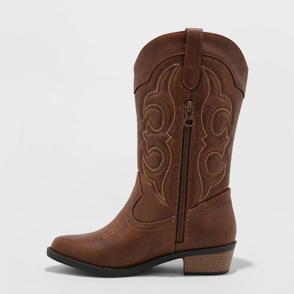 CAT & JACK Kids Montana Zipper Western Boots